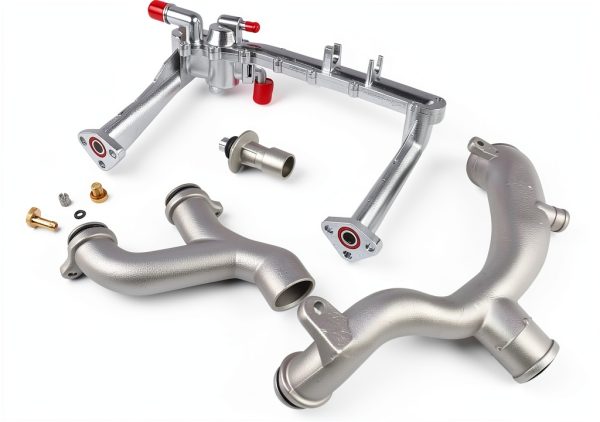 GELUOXI Metal Coolant Pipe Kit for Jaguar XE XF-4