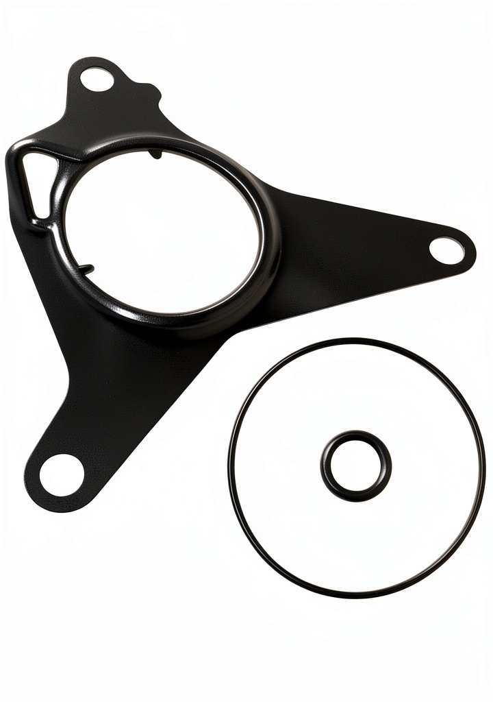 ZOKYUYS vacuum pump seal kit components laid out on a workbench