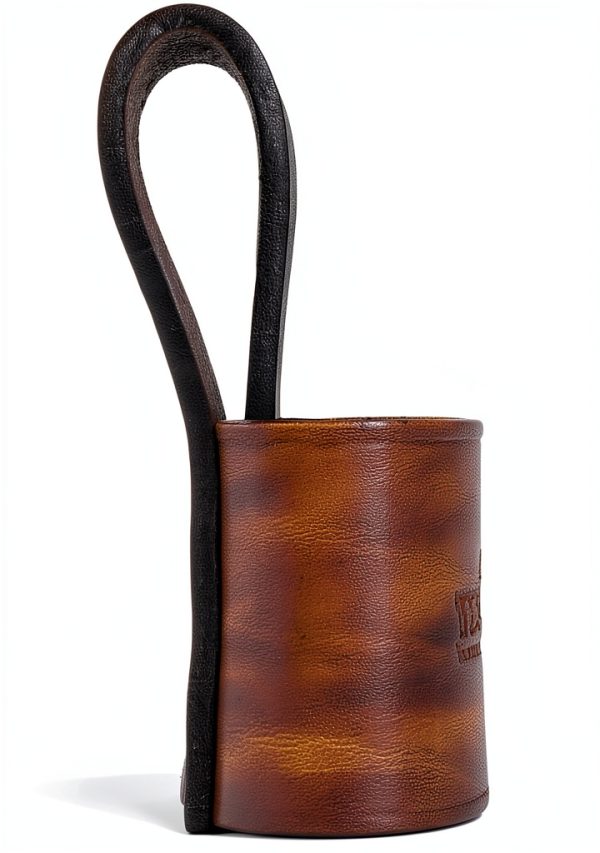 Axe Holster Leather Strap with Stud Closure by TOURBN Brown Belt Mount-5