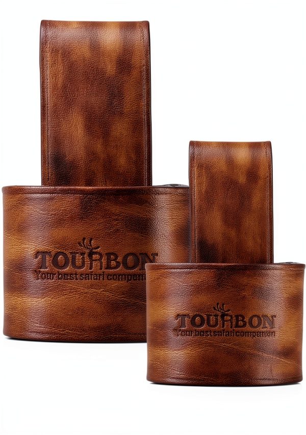 Axe Holster Leather Strap with Stud Closure by TOURBN Brown Belt Mount-0