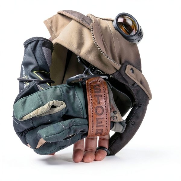Personalized Leather Firefighter Glove Strap Holder RC Hammer Holster-4
