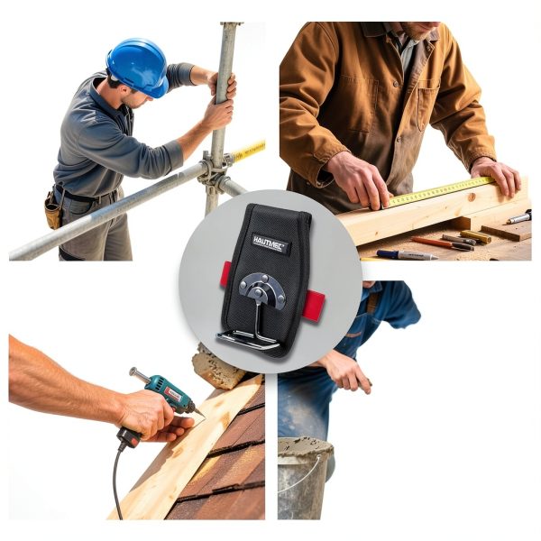HAUTMEC Hammer Holder Tool Belt 1680D Swing Hook Pockets HT0412-5