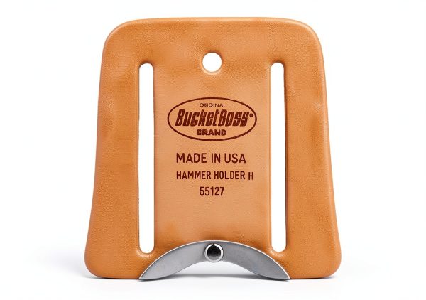 Bucket Boss Swinging Hammer Holder Tan Leather Pouch Model 55127-9