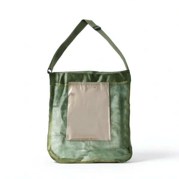 Mushroom Foraging Bag YREASEL Adjustable Shoulder Strap Foldable Green-3