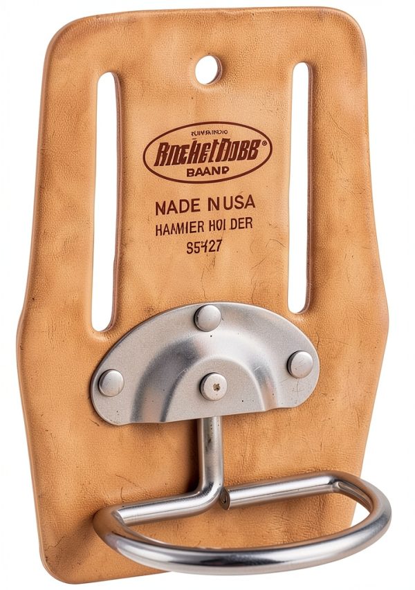 Bucket Boss Swinging Hammer Holder Tan Leather Pouch Model 55127-4