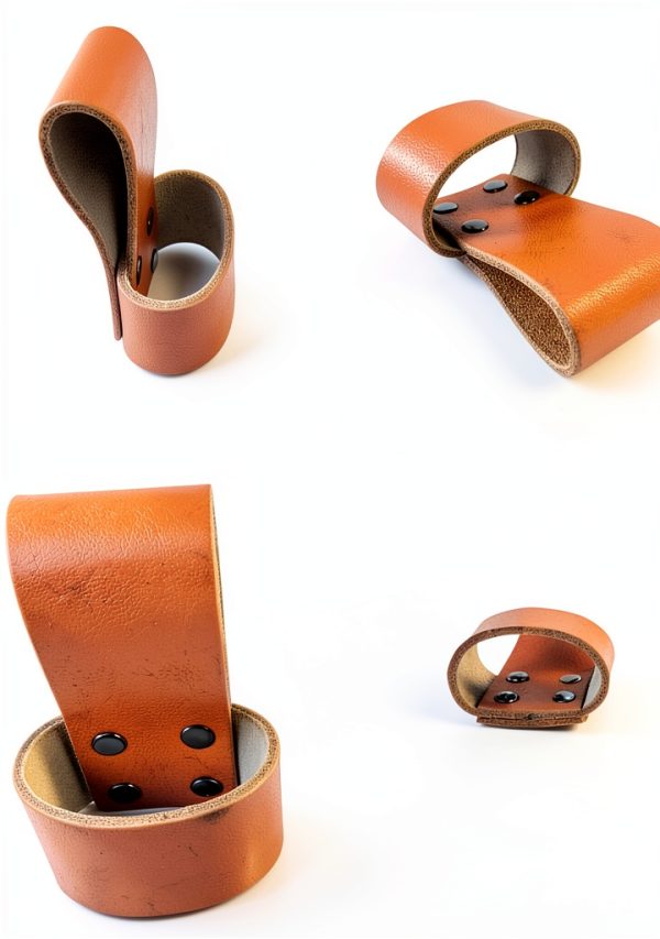 Hammer Holster by Sanseenia Leather Belt Loop – Brown Full‑Grain-6