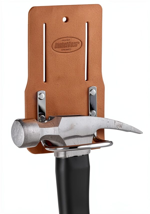 Bucket Boss Leather Hammer Holder Original Series 55128 Brown-2
