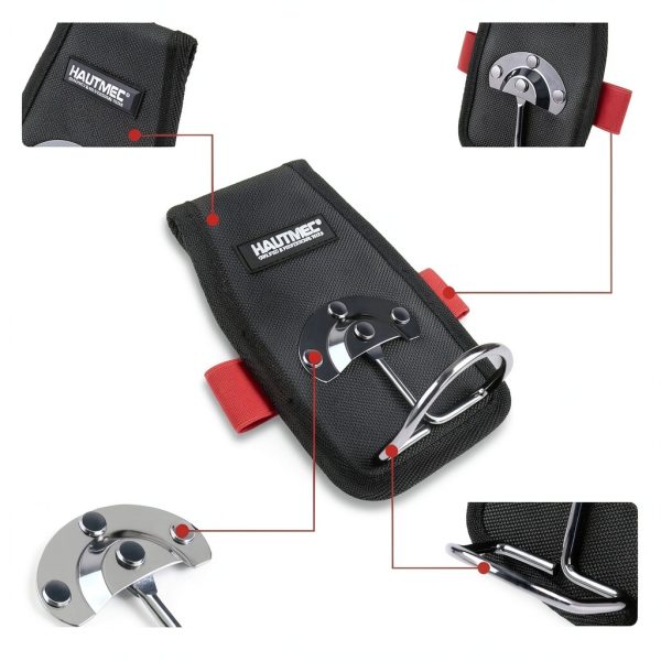 HAUTMEC Hammer Holder Tool Belt 1680D Swing Hook Pockets HT0412-1