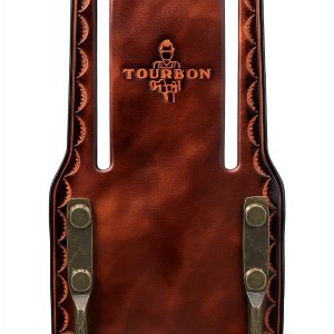 Leather Hammer Holder Tourbon Belt Axe Holster with Steel Loop Fits 3"-0